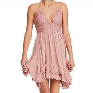 Never worn! With FP Tag! Adella rose romantic ballet pink slip dress size large